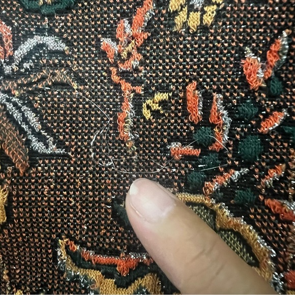 Anthropologie Eva Franco S Brown Jacquard Tulle Boho Feminine Sleeveless Top - Picture 14 of 16